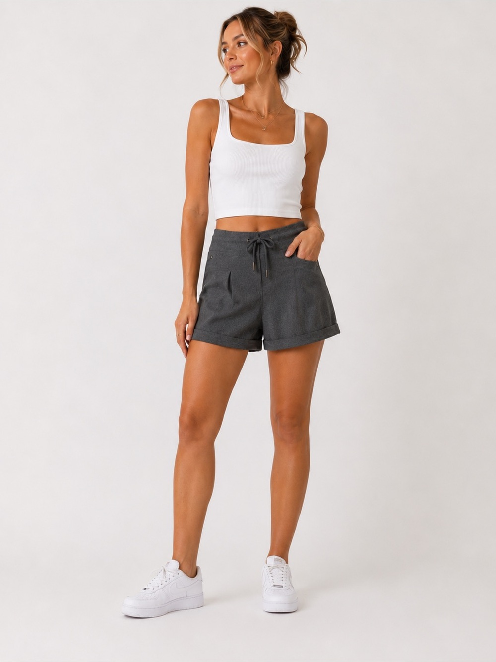 MPG Active Heather Gray Performance Shorts | XS